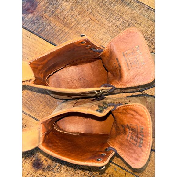 Mens Patina Brown Leather Handmade in Mexico Boots‎ Size 9 - Picture 8 of 8